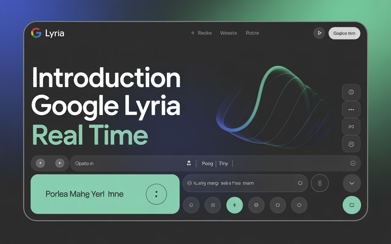 Introduction Google Lyria Real Time