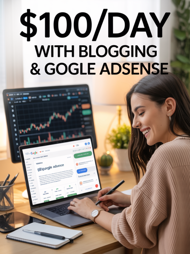 How To Earn Money $100/Per Day With Blogging And Google Adsense