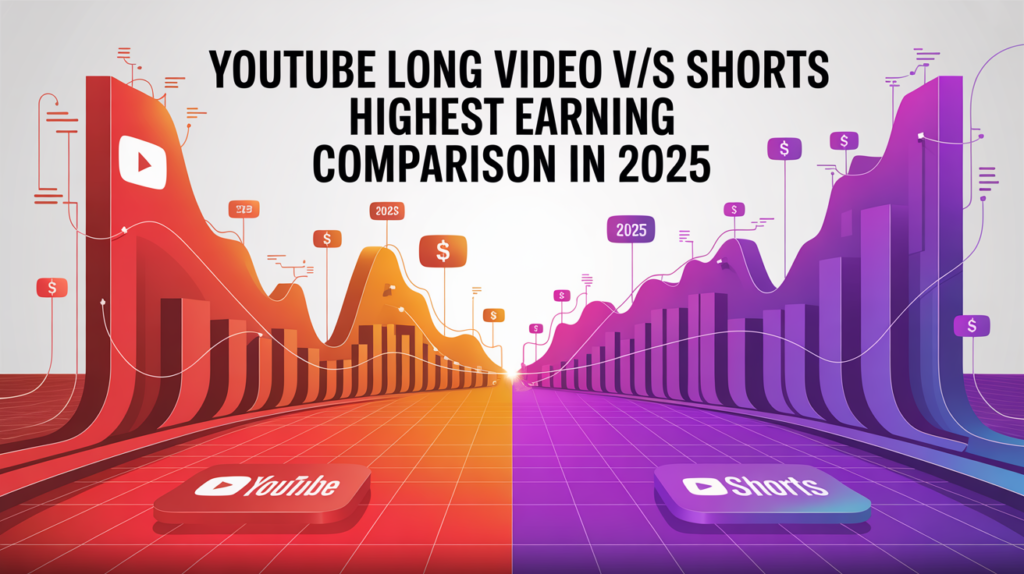 YouTube Long Video V/S Shorts Highest Earning Comparison In 2025