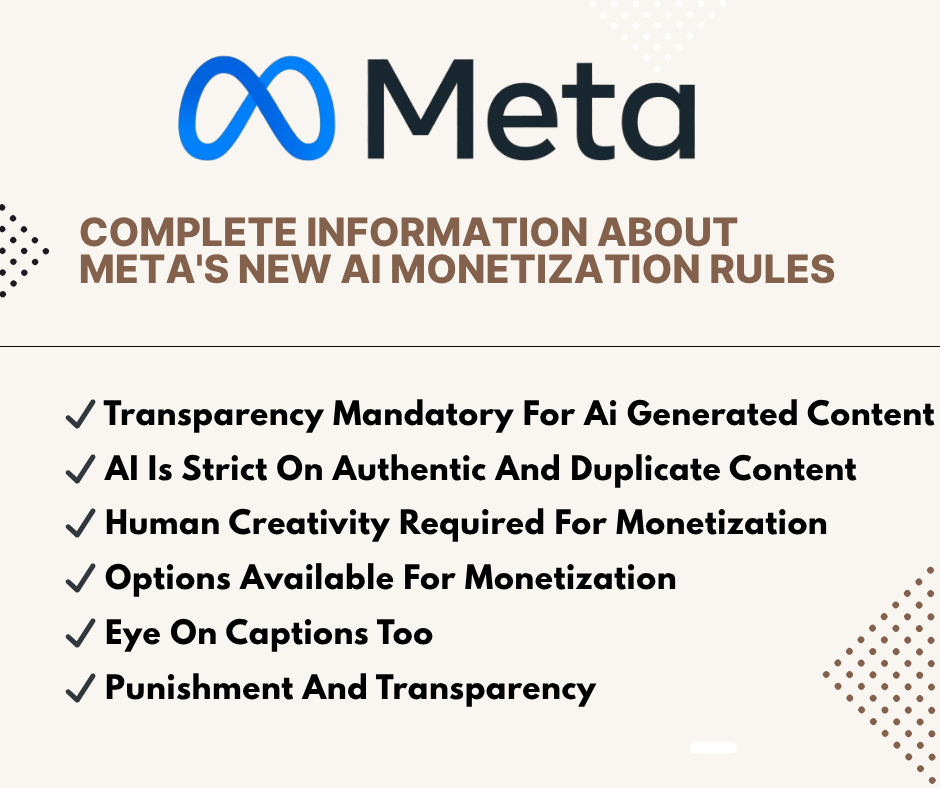 Complete Information About Meta's New Ai Monetization Rules
