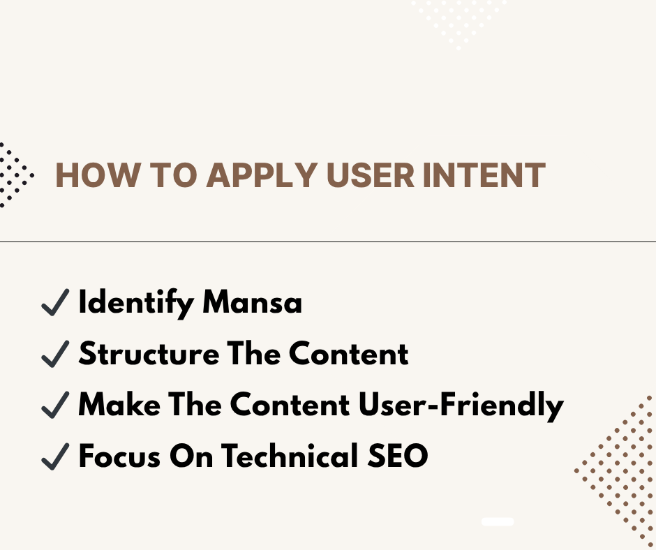 How To Apply User Intent