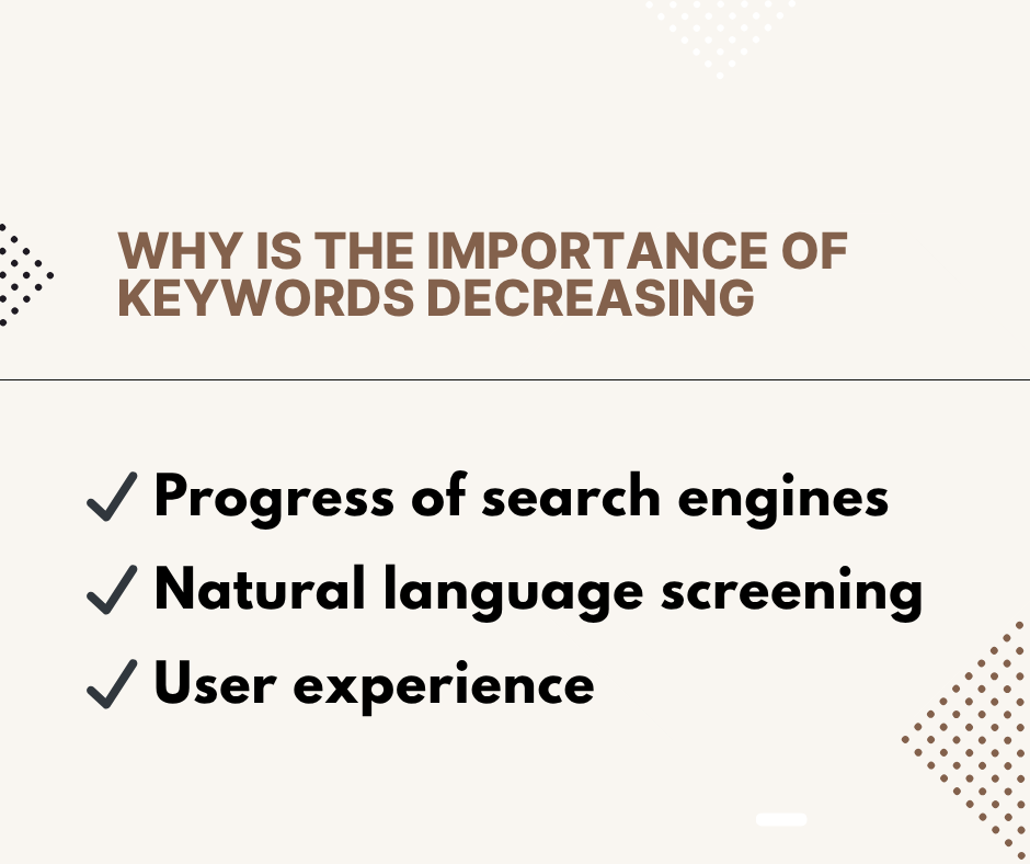 Why Is The Importance Of Keywords Decreasing