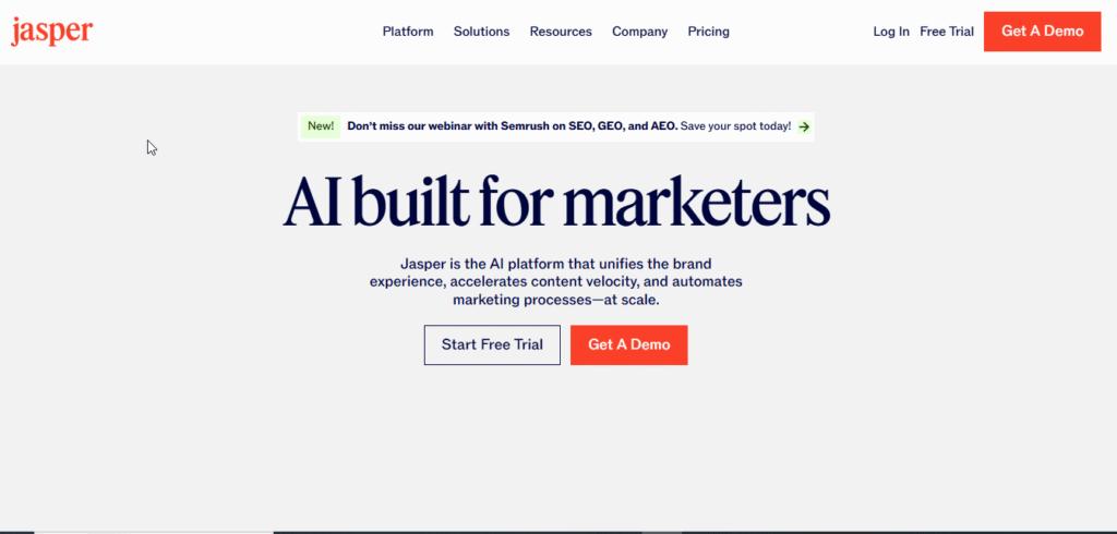 Jasper SEO Dashboard