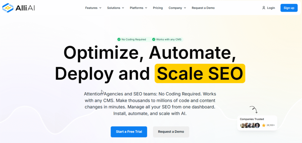 Alli Ai Dashboard