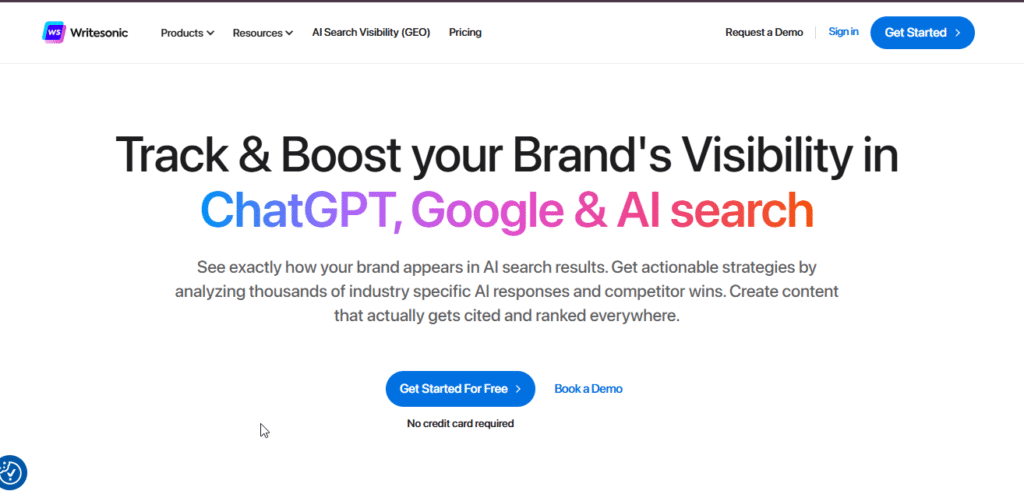 WriteSonic SEO Tools Dashboard