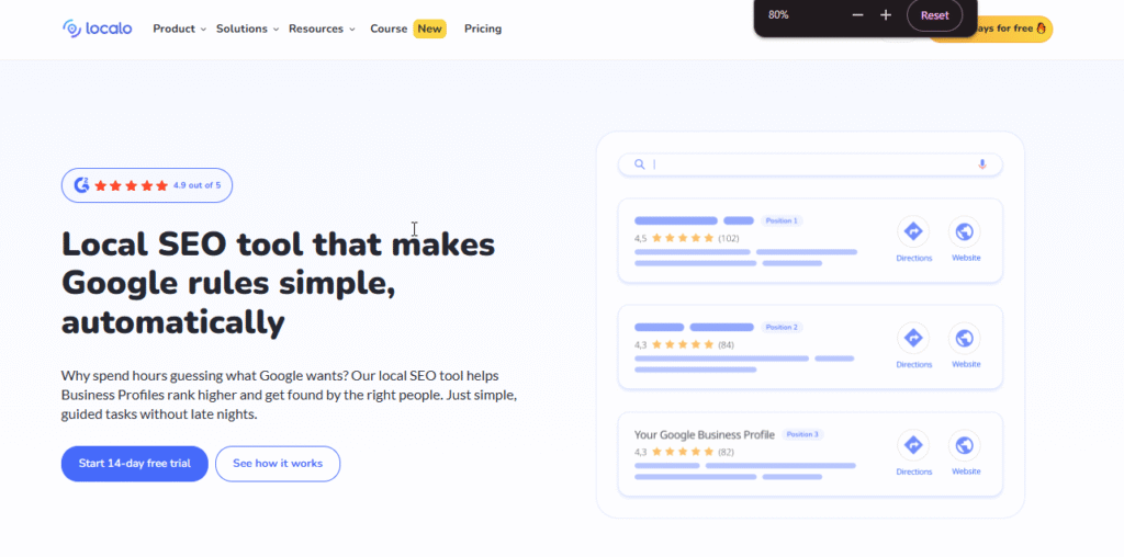 Localo SEO Dashboard