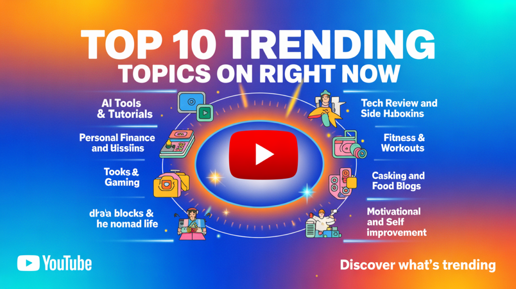 Top 10 Trending Topics on YouTube Right Now